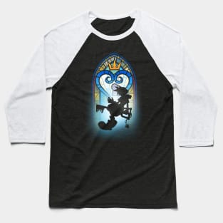 Heart Window - Kingdom Hearts Video Game - Stained Glass Baseball T-Shirt